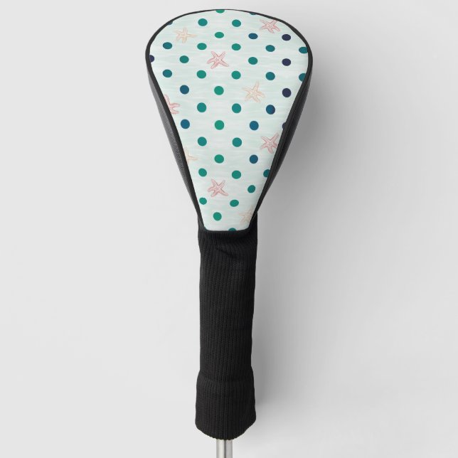 Starfish Dot Dance Golf Head Cover (Front)