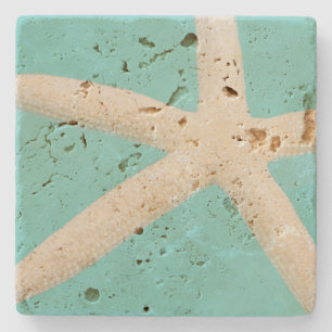 Starfish elegant ocean modern beach design stone coaster