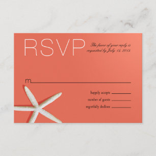 Starfish Fingers Beach RSVP   coral
