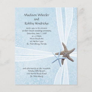 Starfish Gift Box Wedding Ceremony Invitations