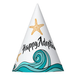 Starfish Happy Adoption Day Party Hat