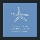 Starfish Illustration Save the Date<br><div class="desc">This save the date features an illustrated starfish that would be perfect for any coastal wedding!</div>