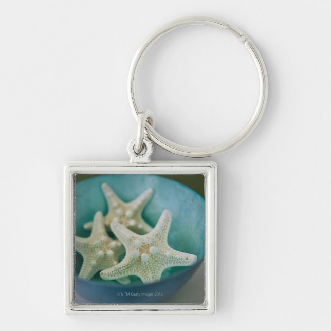 Starfish in bowl key ring (Front)
