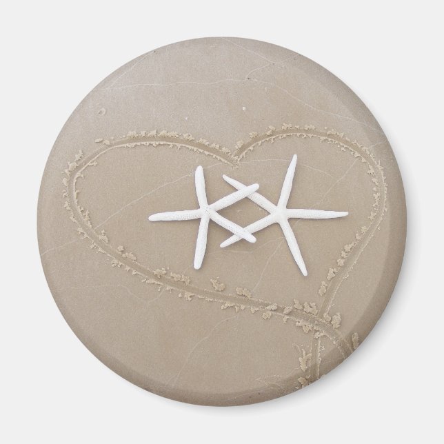 Starfish in Heart Magnet (Front)