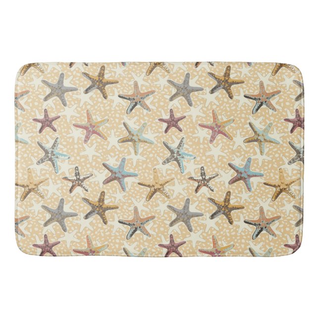 Starfish in the Sand  Bath Mat (Front)