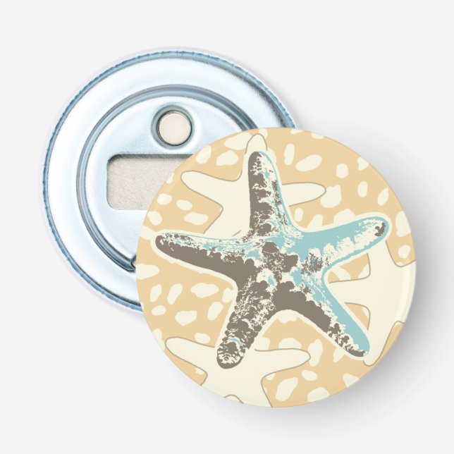 Starfish in the Sand  Bottle Opener (Front)