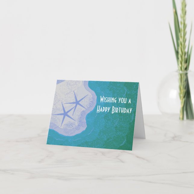 Starfish in the Sand Card (Front)