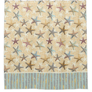 Starfish in the Sand Shower Curtain