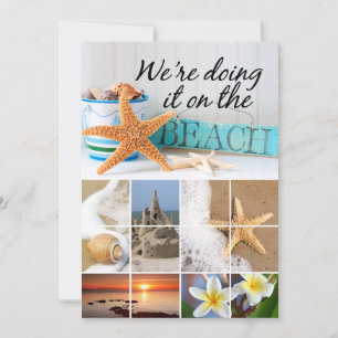 Starfish Informal Beach Wedding Invitation