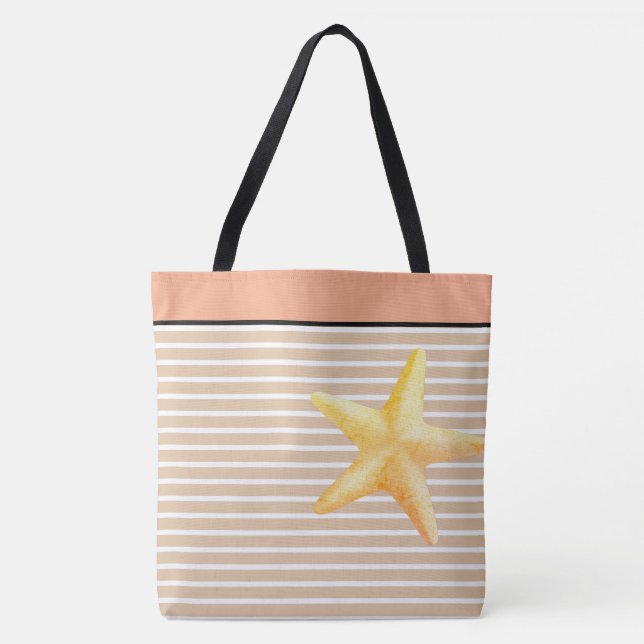Starfish Large Tote Bag (Front)