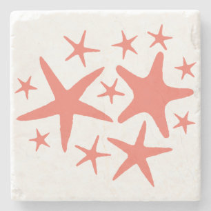 Starfish Marble Stone Coaster