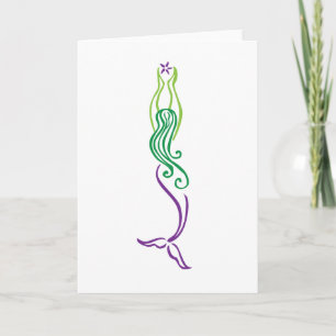 Starfish Mermaid Card