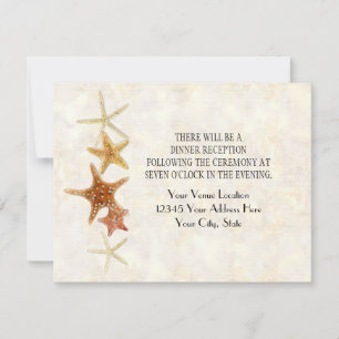 Starfish Nautilus Scallop Sea Shell Modern Pattern Invitation
