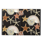 Starfish Nautilus Scallop Sea Shell Modern Pattern