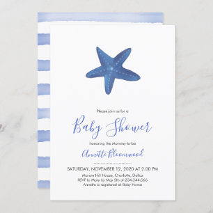 Starfish   Ocean Baby Shower Invitation