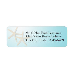 Starfish Ocean Dreams Return Address Label