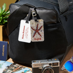 Starfish Ocean Vintage Beach Retro Souvenir Luggage Tag