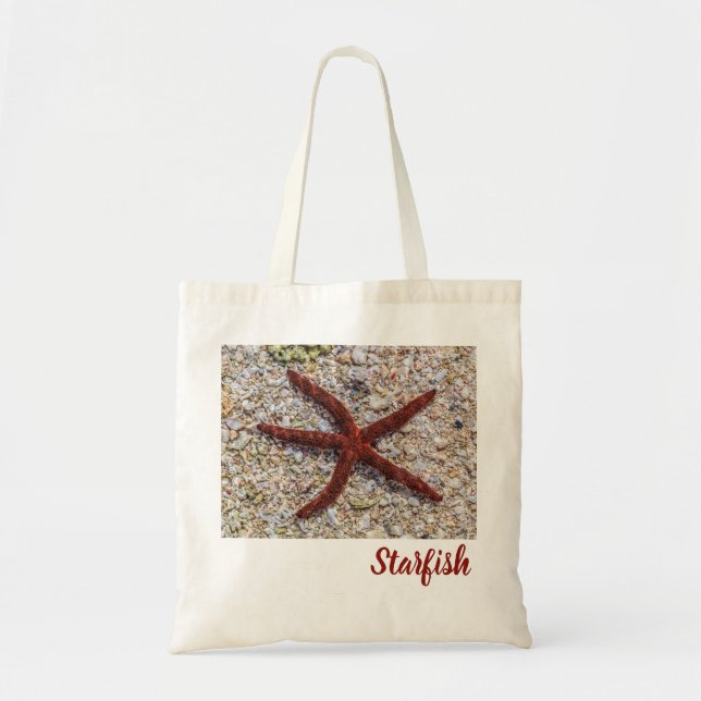 Starfish Ocean Vintage Beach Retro Souvenir Tote Bag (Front)