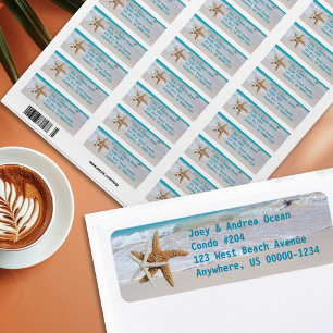 Starfish Ocean Water Return Address Labels
