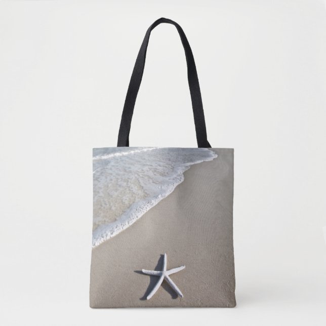 Starfish On A Remote Beach Tote Bag (Front)