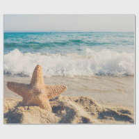 Starfish on a Sandy Beach Photograph