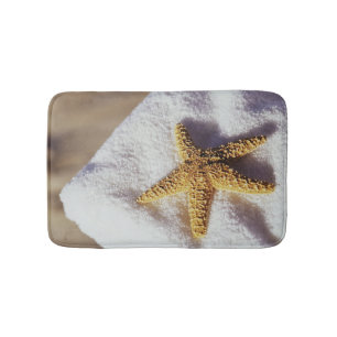 Starfish On A Towel Bath Mat