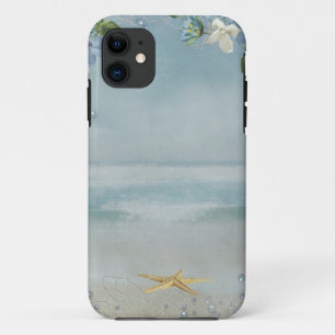 Starfish on beach iPhone 11 case