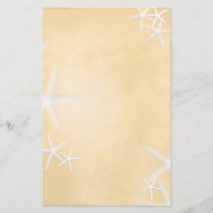 Starfish on Brown Writing Paper