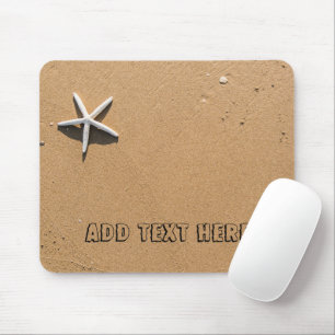 Starfish on Sandy Beach Mouse Pad