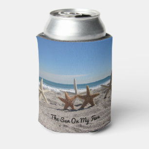 Starfish on the Beach - Personalized Can Cooler