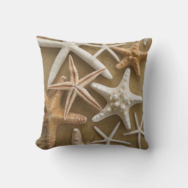 Starfish On The Sand Cushion (Front)