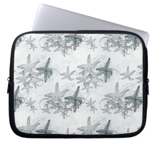 Starfish On The Sea Pattern Laptop Sleeve