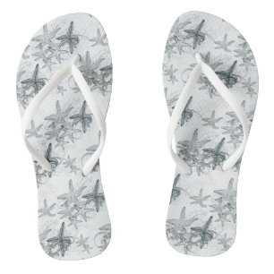 Starfish On The Sea Pattern Thongs