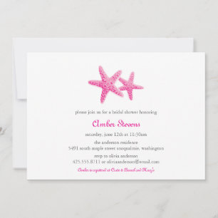 Starfish Pair Shower/Party Invitation