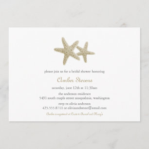 Starfish Pair Shower/Party Invitation