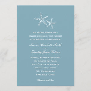 Starfish Pair Wedding Invitation