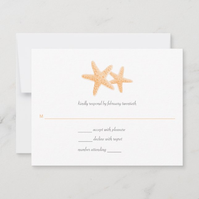 Starfish Pair Wedding Response (Front)