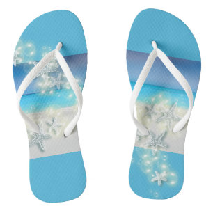 Starfish paradise blue waters tropical thongs