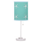 Starfish Pattern Beach Coastal Teal Blue Nautical 