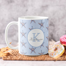 Starfish Pattern Beach Marine Custom Name