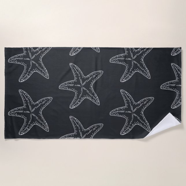 Starfish pattern beach towel (Front)