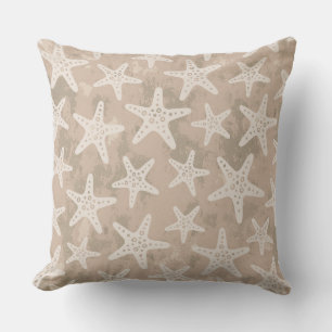 Starfish Pattern Sand Beige Cushion