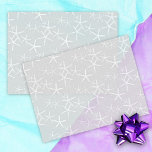 Starfish Pattern Silver Grey Tissue Paper<br><div class="desc">Starfish pattern on light grey tissue paper.  Use for any occasion.</div>