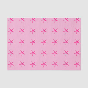 Starfish Patterns Pink Birthdays Weddings Custom Tissue Paper
