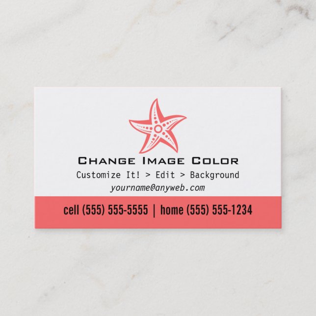 Starfish - Personal Business Card (Front)
