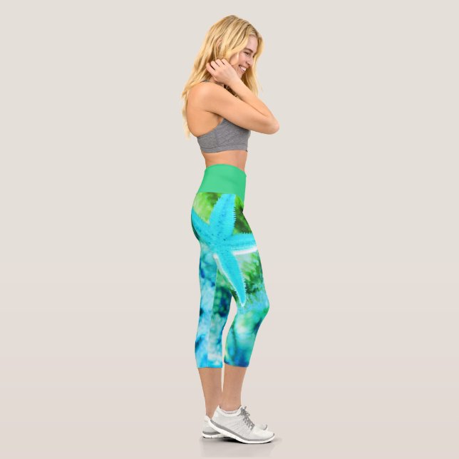 Starfish Print Yoga Pants (Right)