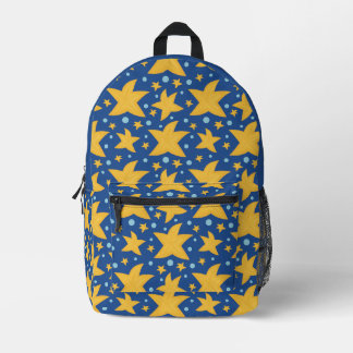 starfish printed backpack