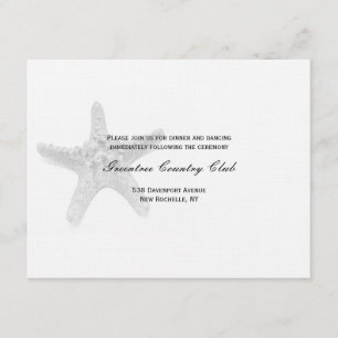 Starfish Reception Card - Black
