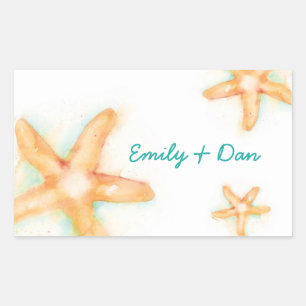 Starfish Rectangle Sticker