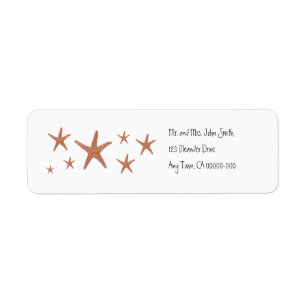 Starfish Return Address Label